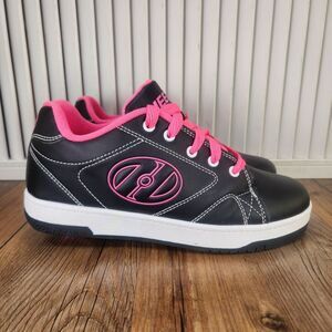 Heelys HES10460 Womens Sz 7 Black Pink Wheeled Roller Skating Low Sneakers Shoes
